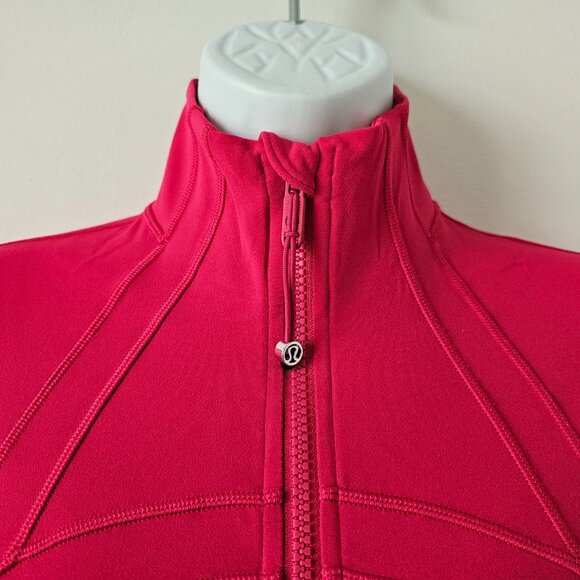 NWT LULULEMON PDRA Pink Red Buttery Soft Nulu Define Cropped Jacket Size 4, 10 - Picture 3 of 8